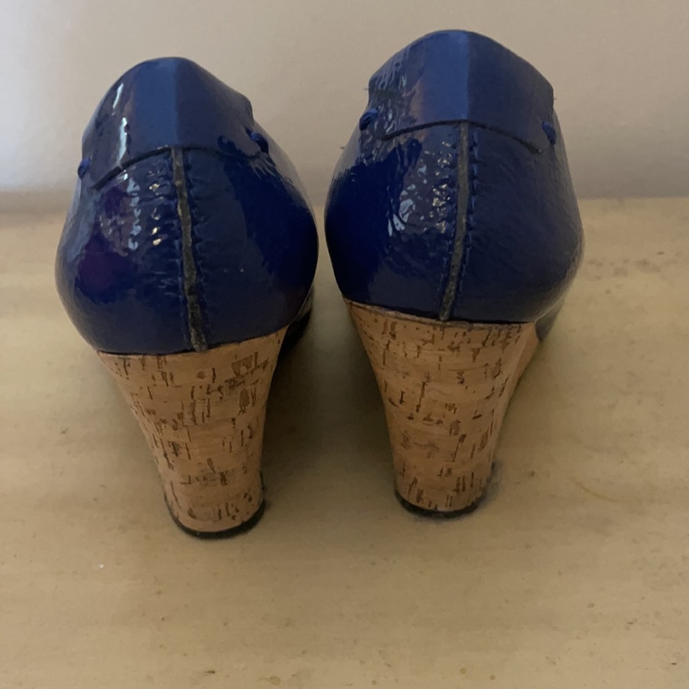 Royal blue wedges - Picture 2 of 5